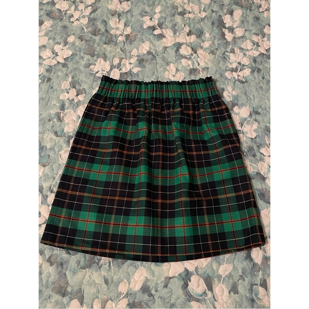 Plaid mini skirt